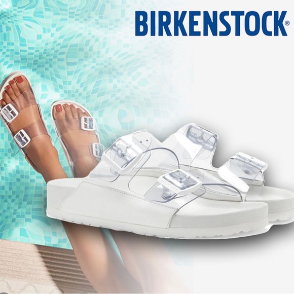 MANOLO BLAHNIK X BIRKENSTOCK
Arizona PVC white slides - Picture 1 of 2